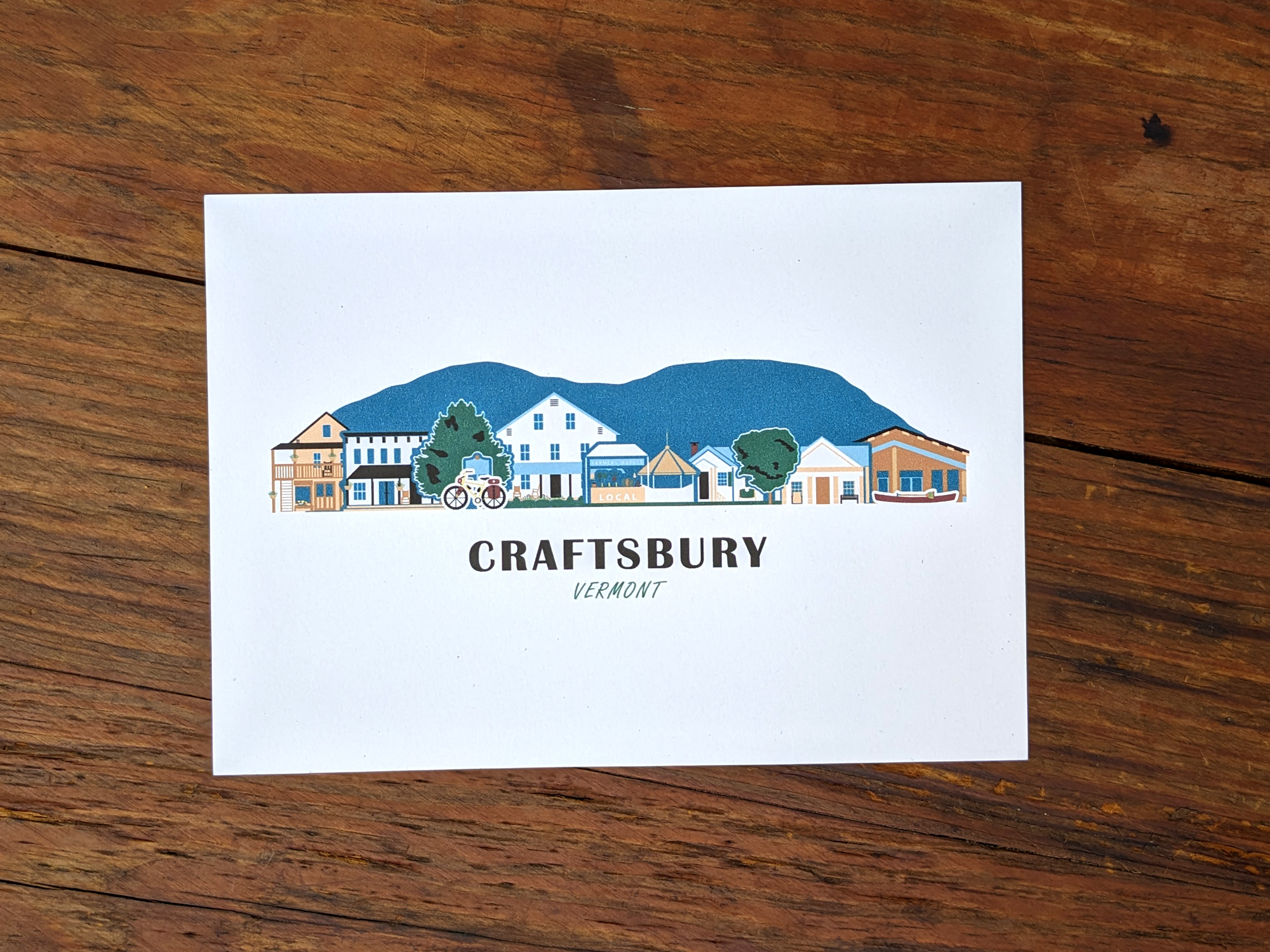 Craftsbury Vermont Cityscape | Art Print